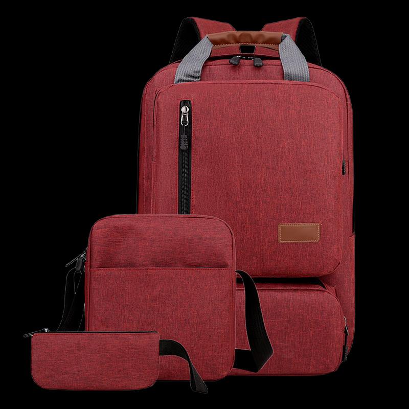 Li Shen 15.6-inch Men s Multi-functional Travel Backpack Set