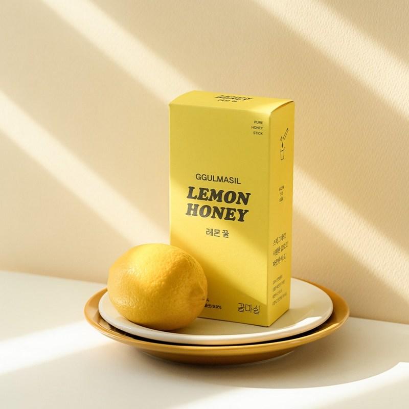 Honey Masil Natural Honey Sweet and Sour Lemon Honey Honey Stick Full of Vitamins, 10g, 12 Pieces