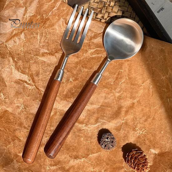 Stainless Steel Fork Spoon Kids Utensil BPA Free ABS Handle Cutlery for Home Hotel Kitchen Dining Parties Picnics Camping Wedding Receptions