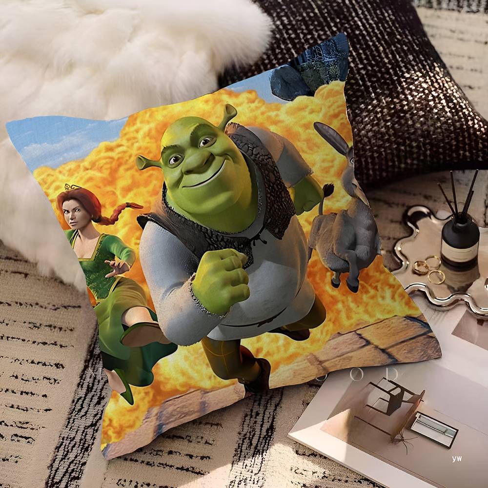 Kawaii Roztomilý Film S-Shrekes Polštář Dárky Domácí Kancelářské Vybavení Ložnice Pohovka Autopotah Polštářku Pouzdro 45x45cm