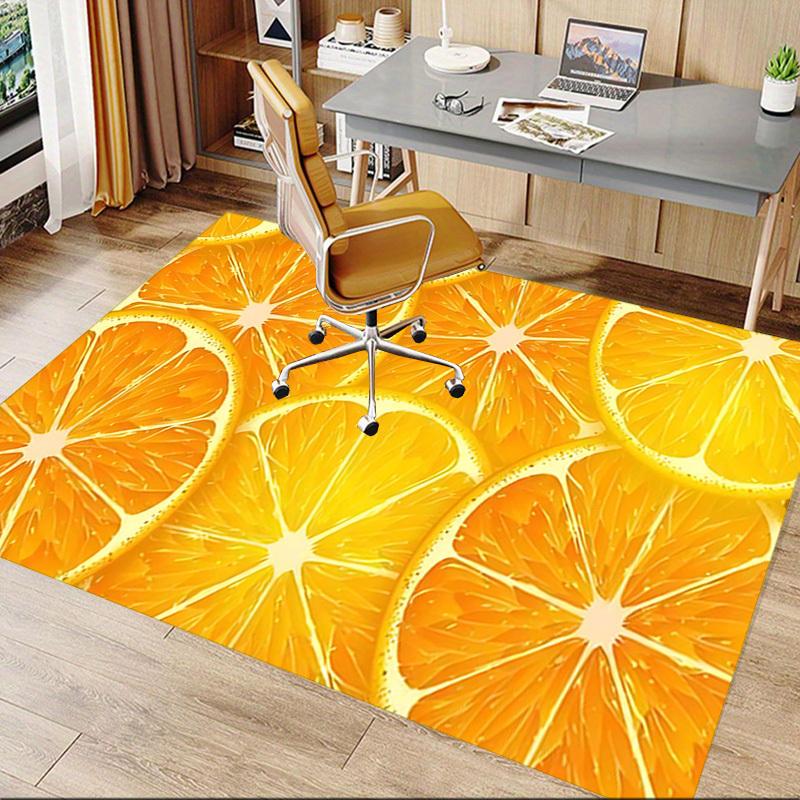 1PC orange slices Extra Large Non Slip Floor carpet, Office, family, bedroom, Studio Large Area Rug Indoor Rugs, Vibrant Colors