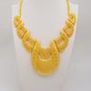Fashion Indian Dubai Gold Color Jewelry Sets Big Necklace Earring Ring Bracelet Sets For Women African Bridal Wedding Gifts