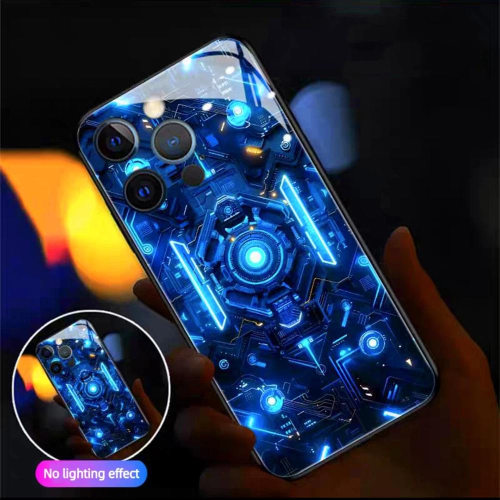 Frost Core Cooling LED Glowing Phone Case – Light Up Cover for IPhone Samsung