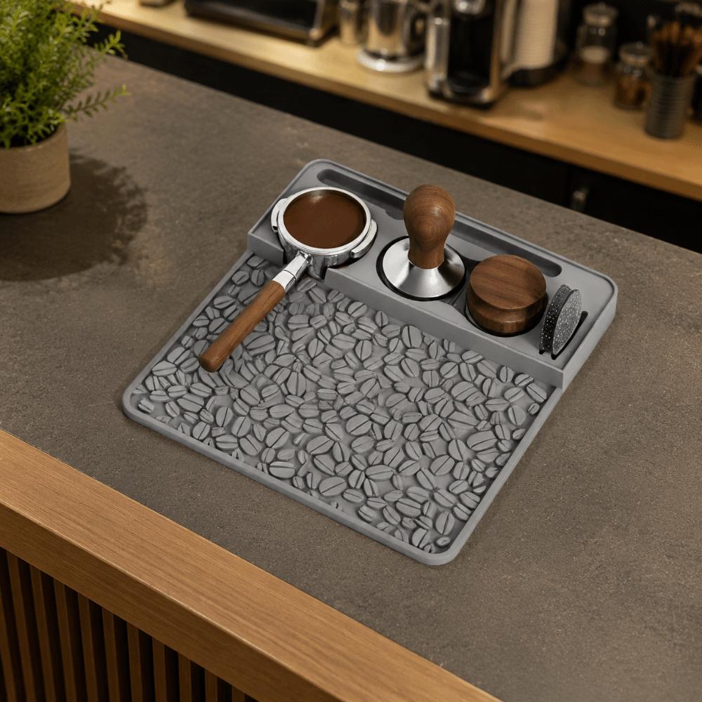 Non-Slip Espresso Tamping Pad Waterproof Coffee Powder Press Seat  Coffee Making