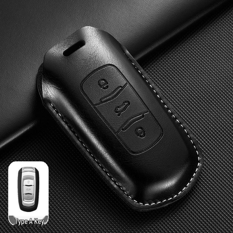 Portachiavi Geely per Emgrand Boyue, Xingyue L, Xingrui, Bin Yue, Bin Rui - Borsa in Pelle con Fibbia Geometrica Pendente
