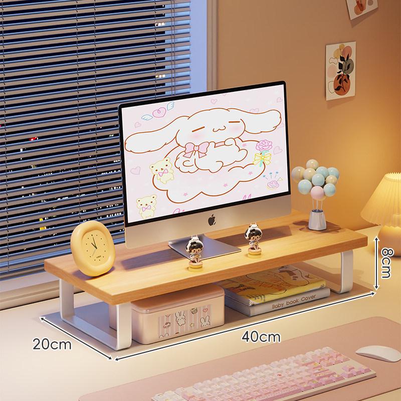 Monitor Stand with Cooling Base: Desktop and Laptop Lifting Bracket for Students