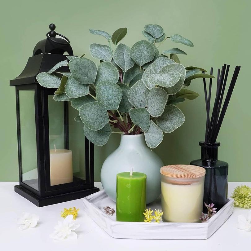 Artificial Eucalyptus Leaf Stem Eucalyptus Branch Festival Bouquet Wedding Scene Bridal Bouquets Party Home Vases DIY Decoration