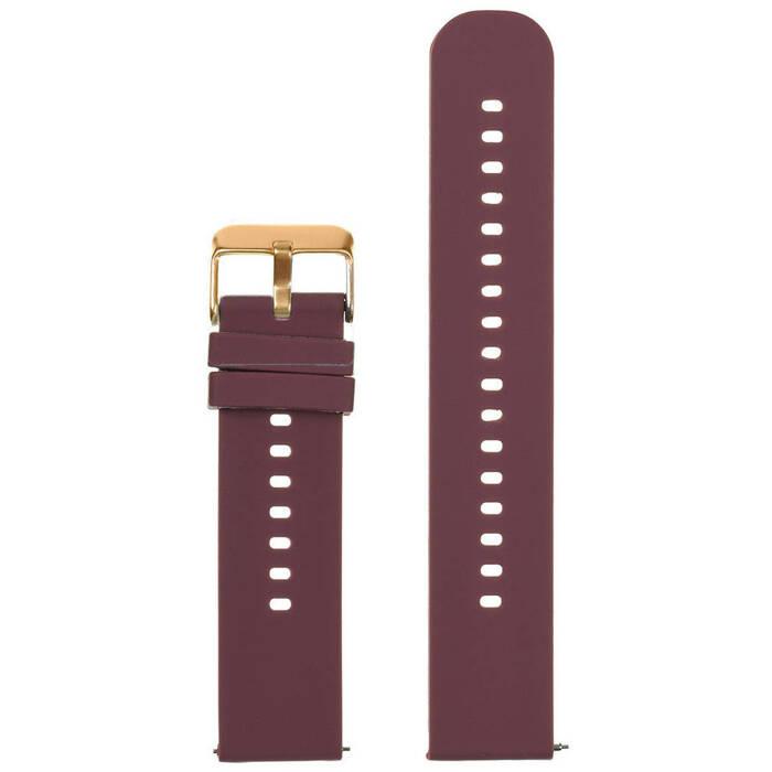 Rubberen Band Voor Horloge U27 - Paars/Rosegoud - 20mm