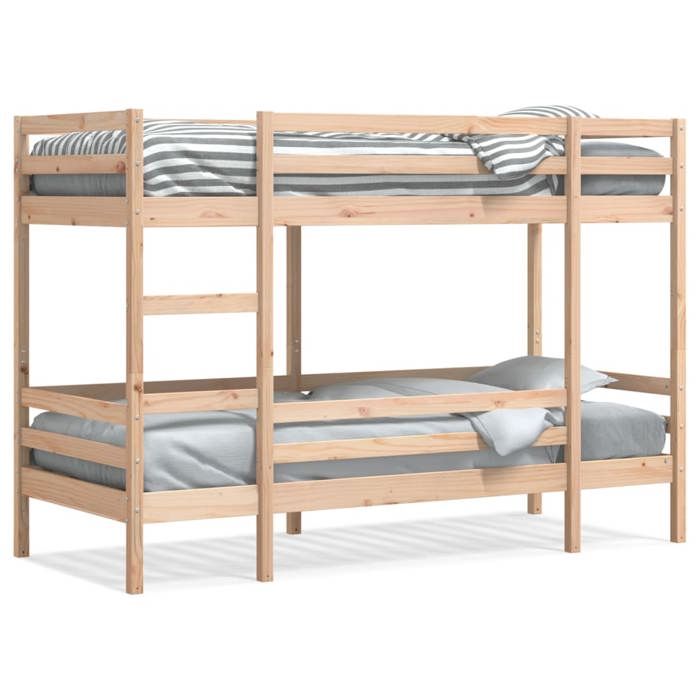 VidaXL Bunk Bed 90x200 Cm Solid Pine Wood, Loft Bed, Bunk Bed Frame, Wooden Bunk Bed 3284218