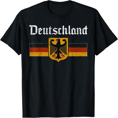 Deutschland Flag Eagle Vintage German Heritage Pride T-Shirt