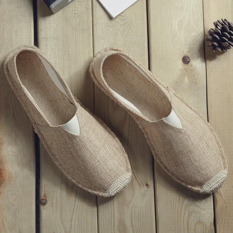 Retro Low-Top Espadrilles: Breathable, Sweat-Absorbing, Classic Loafers (Not Washable)