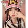 Cappellino da Baseball Dr Slump Arale Chan con Ali, Visiera Corta e Protezione Solare per Uso Casual