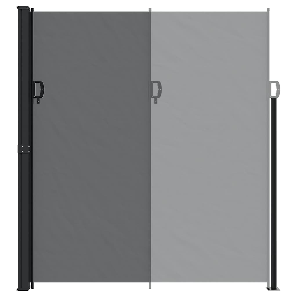 Retractable Side Awning Black 220 x 300 cm