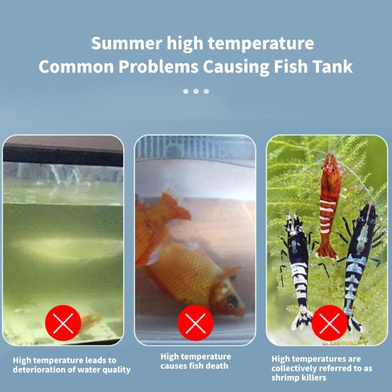 FishTank Clip on Cooling Fan Water Plant Cooling Temperature Control Aquarium Chiller Cooling Fan Adjustable