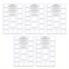 1pz Card Misura Anelli - Tabella di Conversione Taglie Europee & USA con Guida alla Circonferenza di Misura, Strumento Durevole in Cartone per Creazione Gioielli