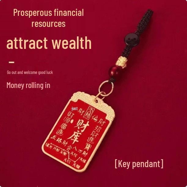 Heavenly Blessings Bagua Talisman Keychain: Men's Amulet for Peace and Wealth