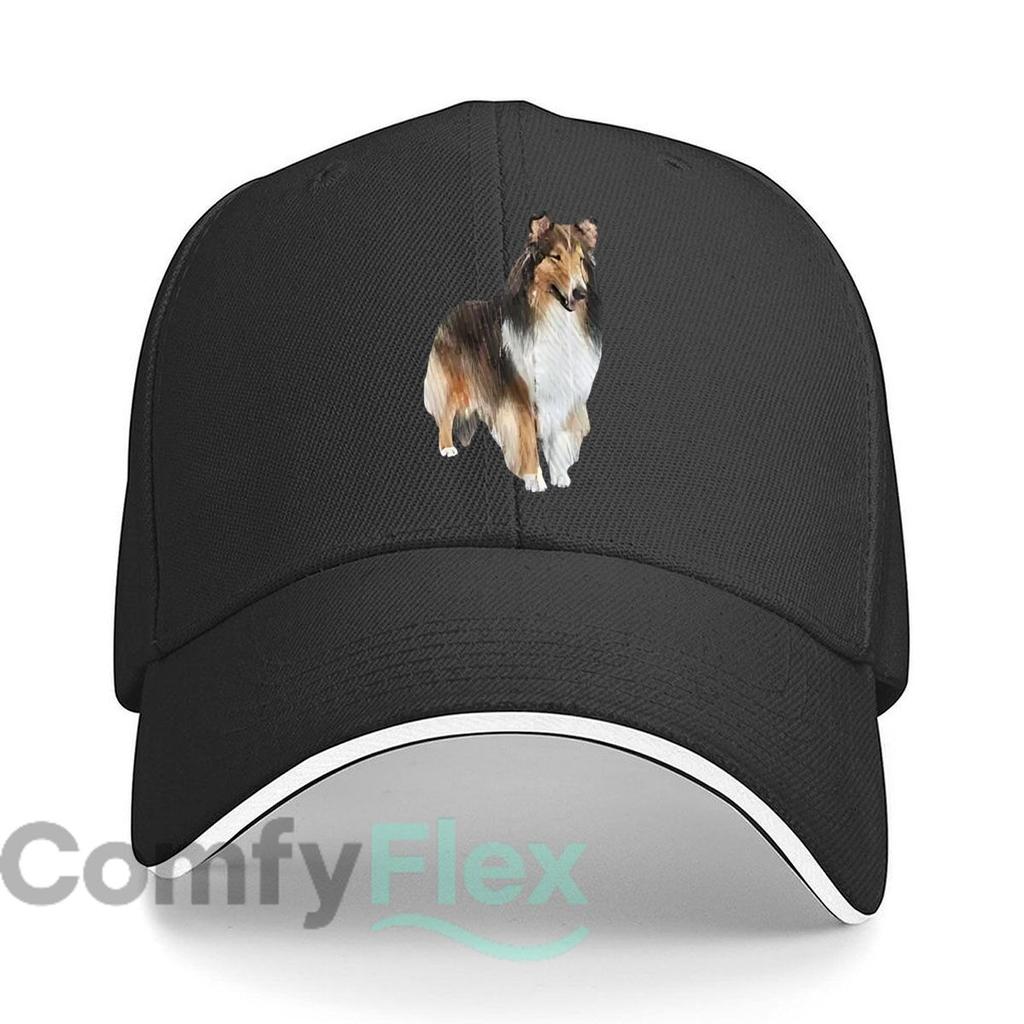 Collie Charm Dog Grace Hip Hop hat Fashion Outdoor Sports Sandwich Baseball Cap