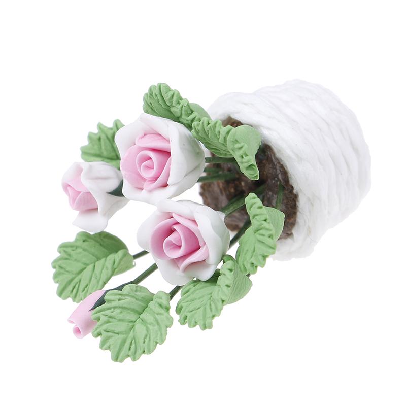 1:12 Dollhouse Miniature Flowers for Dollhouse Room Living Room Decor Toy
