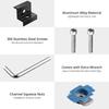 10Pcs Solar End Clamp Z Bracket Wide Photovoltaic Mounting Bracket Adjustable Solar Panel Mounting Bracket Clamp