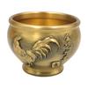 Brass Golden Rooster Annunciation Jar Treasure Bowl Desktop Ornament Great Fortune Study Decoration Wholesale