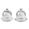 Glass Craft Cake Serving Tray With Lid Dessert Table Ornaments Dessert Storage Stand  Birthday