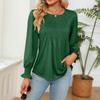 Women's  Long Sleeve Shirts Solid Color Fall Fashion Basic Slim Fit Soft Sexy Tops