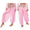 Women's Belly Dance Harem Pants Shiny Sequin Tassel Trouser Arabic Performance Loose Pants