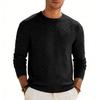 Men's Round Neck Checkered Long Sleeve Loose Casual Top