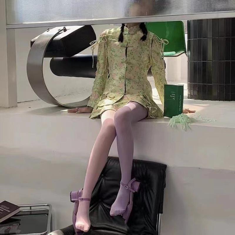 Damen Colorblock Strumpfhose Gothic Style Punk Weihnachten Halloween Elastische High Waist Leggings Strümpfe Herbst