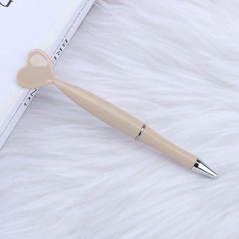 12pcs Valentine's Day Heart Shape Pens Black Gel Ink Rollerball Pens For Office School Supplies Gift Kids Ballpoint Pens