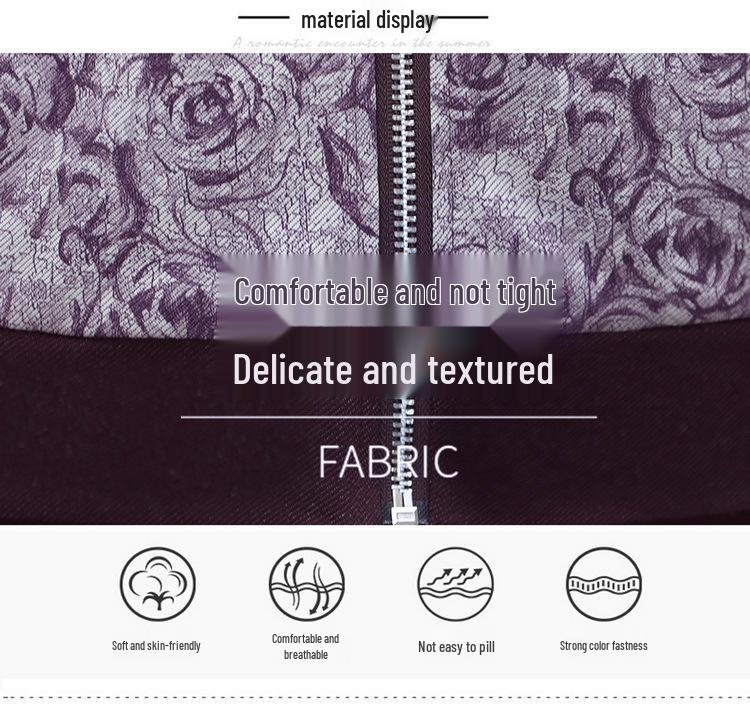 Women's 2026 Elegant Spring/Autumn Sportswear: Fashionable Mom Style Two-Piece Set for Middle-Aged & Elderly