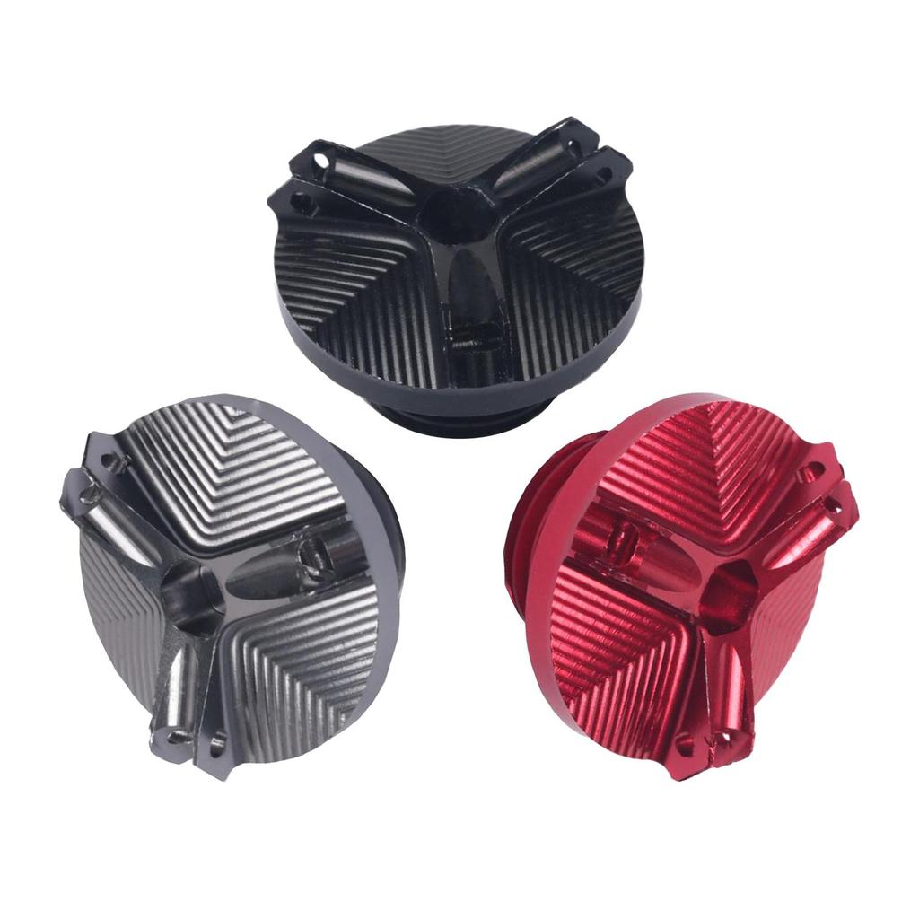 Motorcycle Oil Fill , Engine Drain Plug Sump for 2017 2018 2019 2020, Easy To Install Red