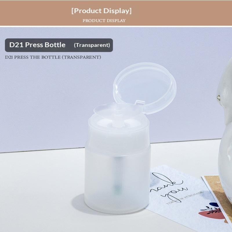 Nail Art Press Pump Bottle Leakproof Design Easy Press Dispensing For Home Diy Nail Care Salon Use