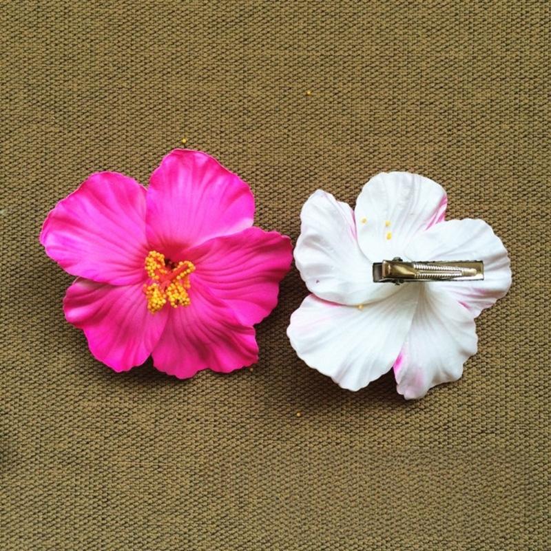 Pack Of 3 Flower Hair Clip For Women Slip Resistant Plumeria Plan Party Wedding Hair Styling