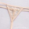 Tanga Europeo Transparente Sexy de Tiro Bajo para Mujer