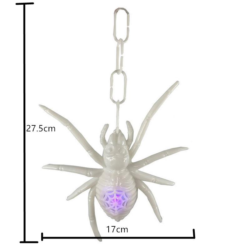 Halloween Colorful Glowing Spiders, Fluorescent, Rainbow, Spiders, Black Spiders, Scene Pranks, Decoration Ornaments