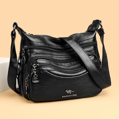 Einfache und vielseitige Tasche Mehrschichtige Großraum-Umhängetasche