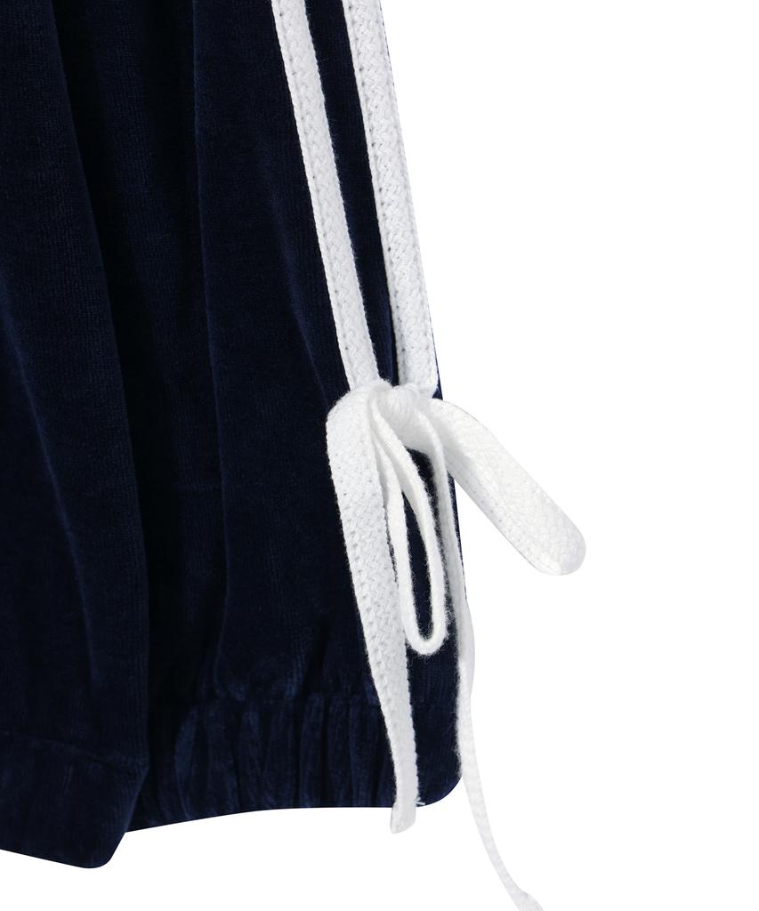 Youhee Velour Track Top Navy