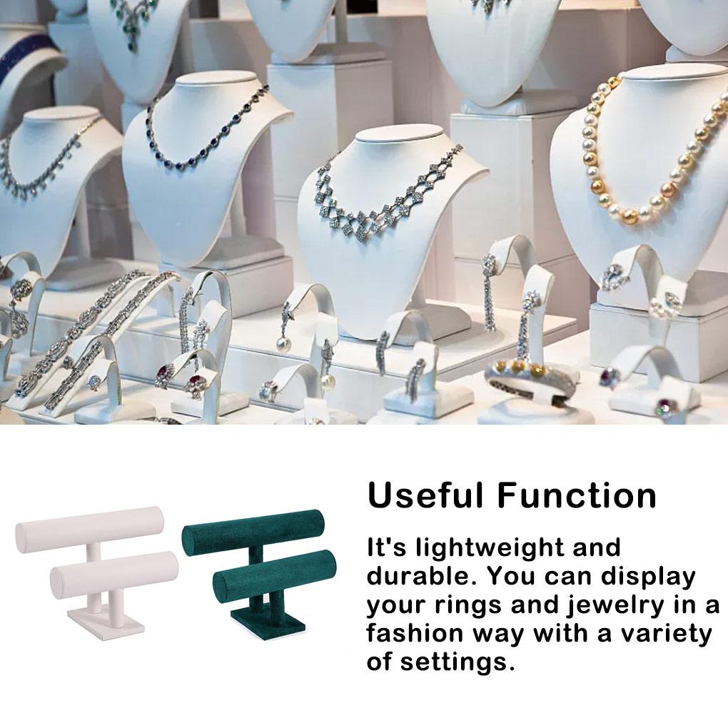 Jewelry Display Stand Double-layer Organizer Showcase Rack Practical Holder Large Space Accessories Shop Store