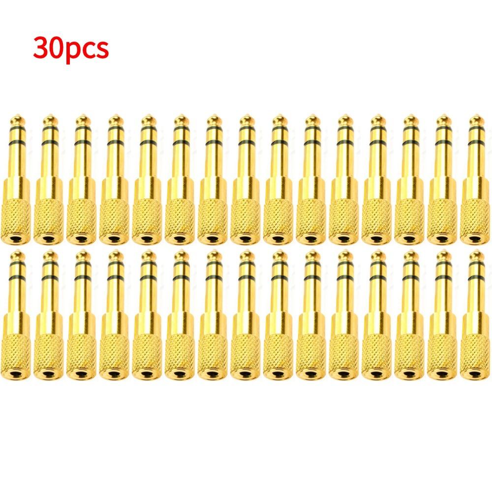 6.5mm Female to 3.5mm Male Jack 3.5 Female to 6.35mm Male Plug Mono Audio Microphone Adapter Converter Aux Cable for Stereo AUX