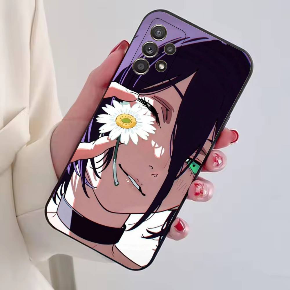 Cool Anime Girl R-Reze Phone Case For Samsung S25,S24,S21,S22,S23,S30,Ultra,S20,Plus,Fe,Lite,Note,10,Black Cover