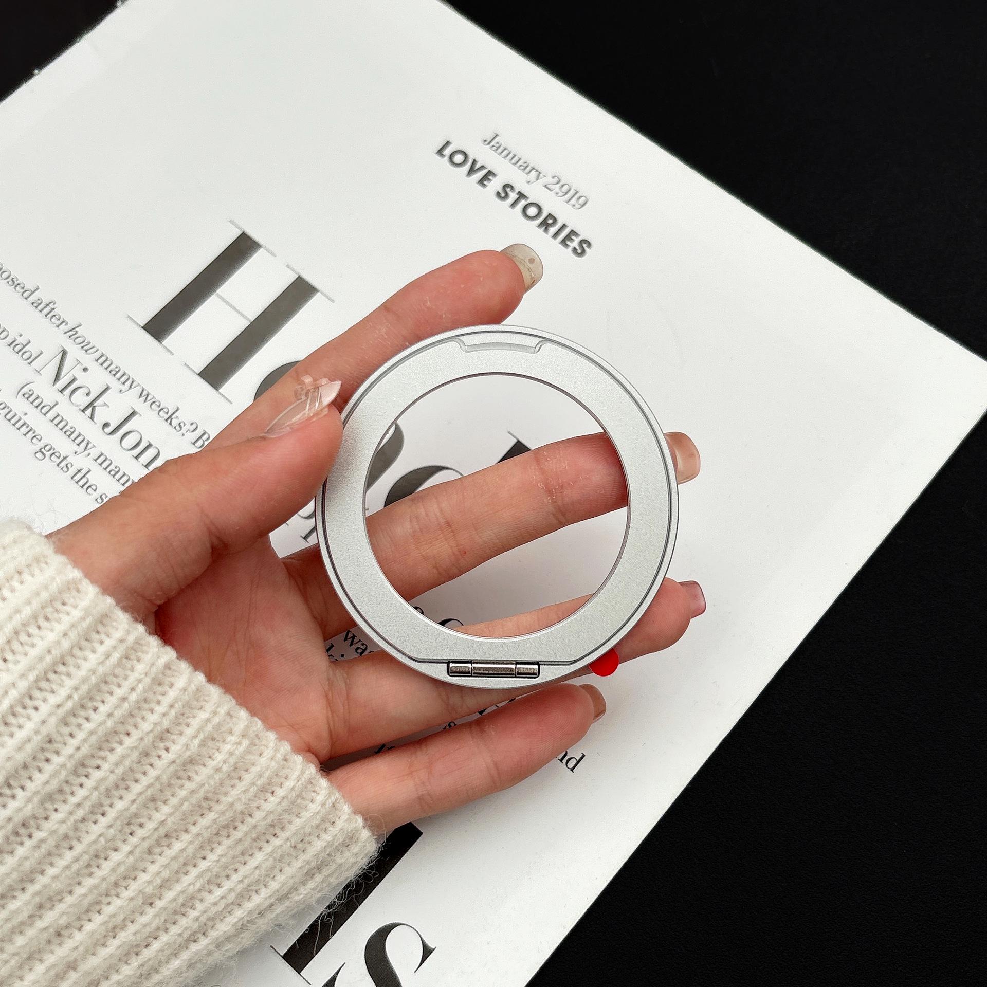 A10 Ultra-Thin Magnetic 360° Rotating Phone Ring Holder with Metal Sound Adjustment Stand Self-adhesive Magnetic Rotating Stand