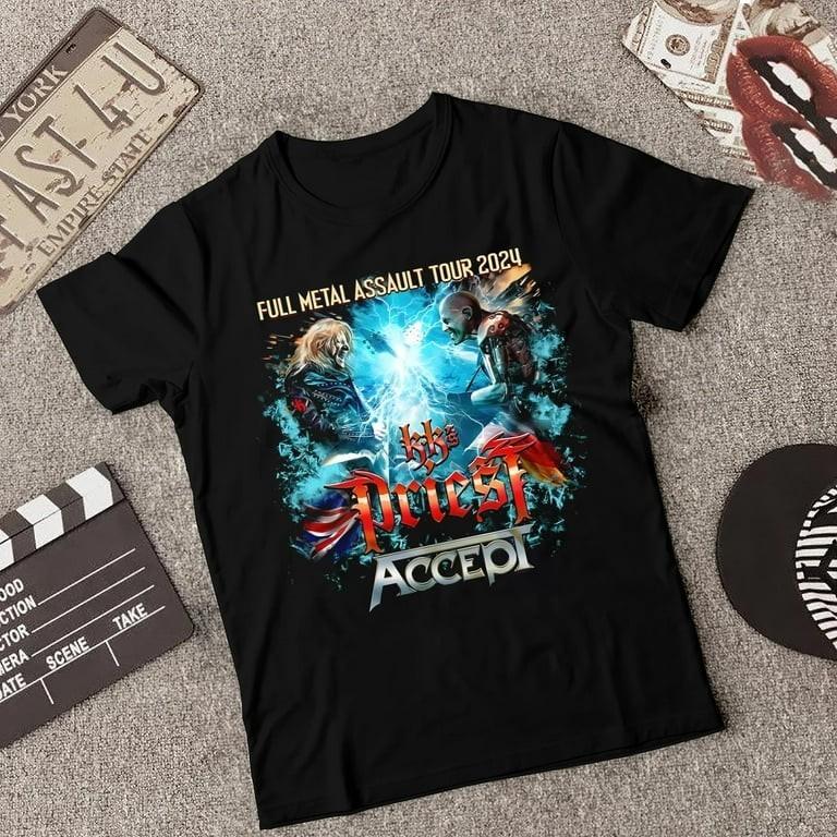 Accept Band Full Metal Assault Tour Tshirt All S to 5XL NZL385 Unisex T-Shirt S