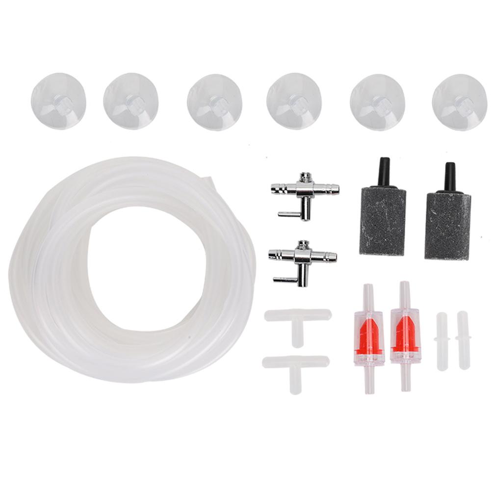 Aquarium Pump Fittings Fish Oxygen Accessories 3 Way Straight Direct Link for 4mm Pipe
