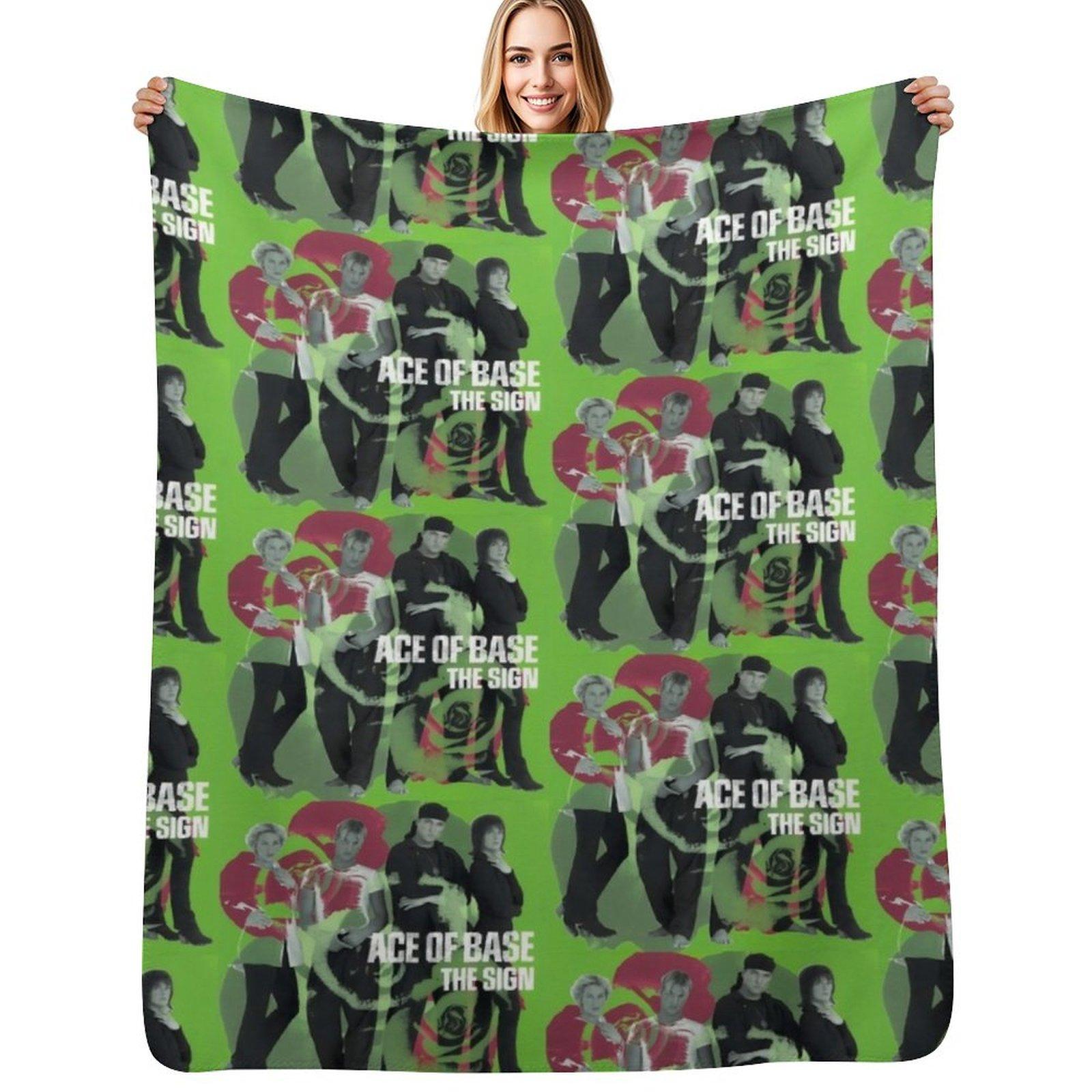 I Saw The Sign from Ace of Base Throw Blanket Color Fast Cozy Throw Blanket Size: 75*100cm, Weight: 230 GSM