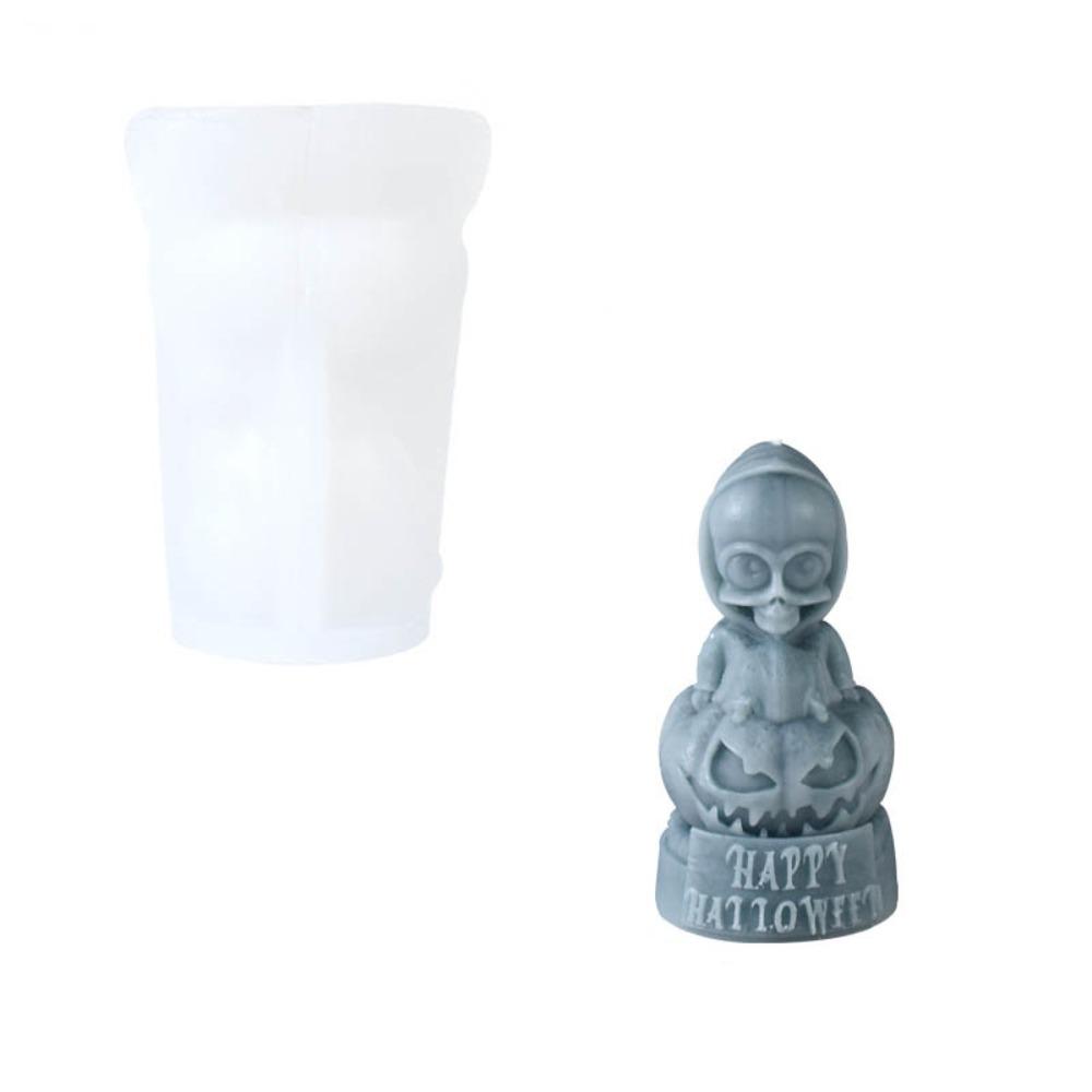 New Silicone Ghost Candle Mold Handmade DIY Craft Scented Candle Mold Home Decor Art Wax Mould
