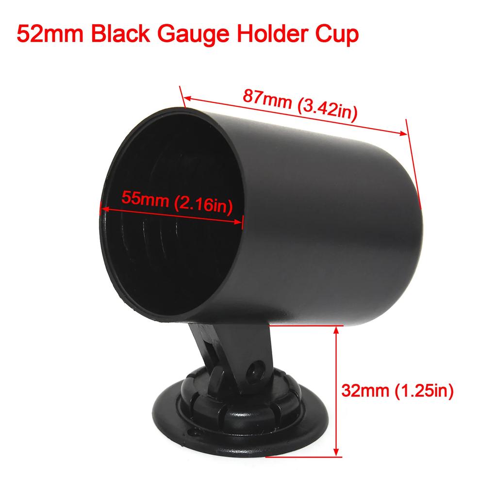 52mm 12V Car Oil Pressure Gauge Water Temp Oil Temp Volt Air Fuel Ratio Boost Exhaust Temp LED Meter For 12V Racing Gauge