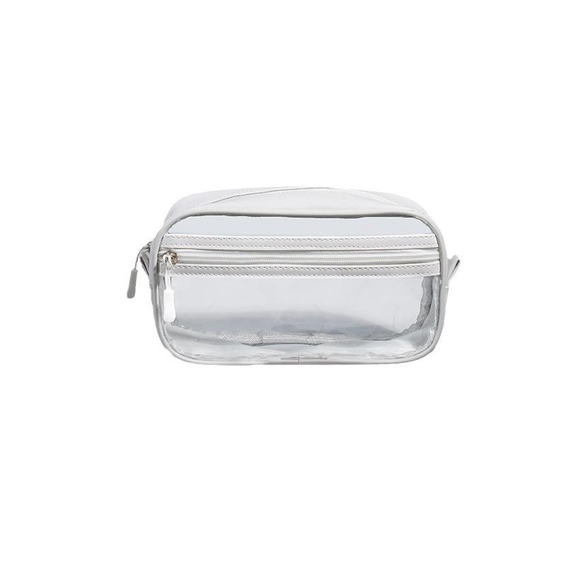 Clear PVC Waterproof Makeup Bag - Travel Toiletries Storage for Men & Women