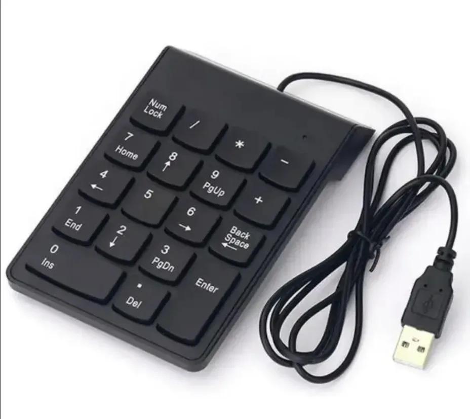 USB 2.4G Mini Number Keypad Digital Keyboard 18 Keys Wired Number Keypad for IMac/MacBook Air/Pro Laptop PC Notebook Desktop