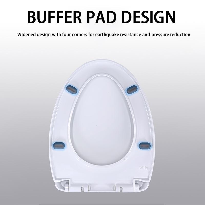 [Installiert in 1 Sekunde] Verdickter, bruchsicherer Toilettensitz, kompatibel mit allen Marken, U/V/O-förmigen Toilettensitzen